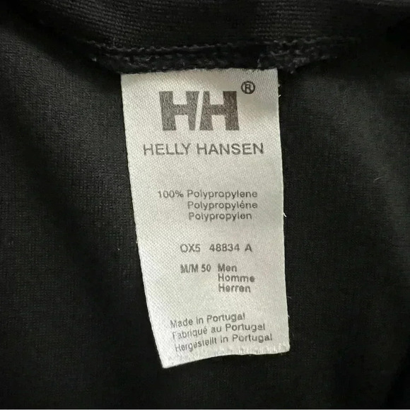 Helly Hansen Base Long Sleeve Shirt Ski Active Stripe Black Men’s Size M 1/4 Zip - Picture 8 of 15